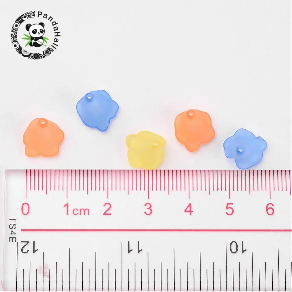 Transparent Acrylic Beads, Dyed, Frosted, Flower, Mixed Color, about 9~10mm long, 9~10mm wide, hole: 1mm, about 3500pcs/500g
Transparent Acrylic Beads, Dyed, Frosted, Flower, Mixed Color, about 9~10mm long, 9~10mm wide, hole: 1mm, about 3500pcs/500g