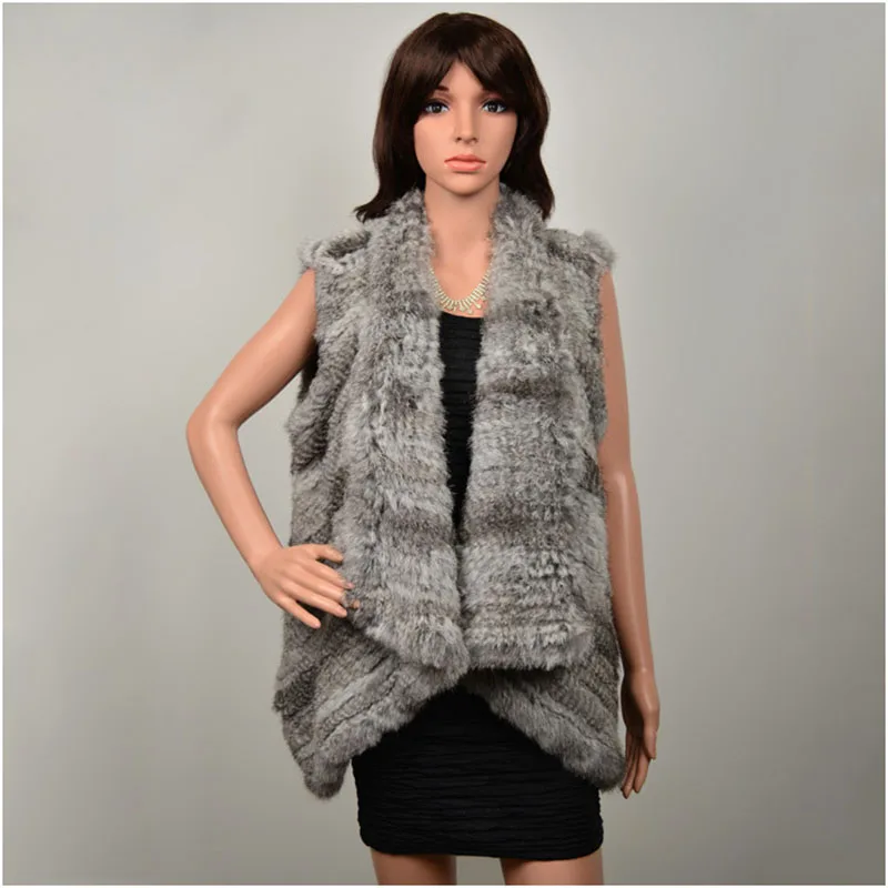 Knitted Real Fur Vest Drop Collar For 2018 Autumn Fashion Fluffy Real Fur Gilet Sleeveless Women Female Outewear
Knitted Real Fur Vest Drop Collar For 2018 Autumn Fashion Fluffy Real Fur Gilet Sleeveless Women Female Outewear