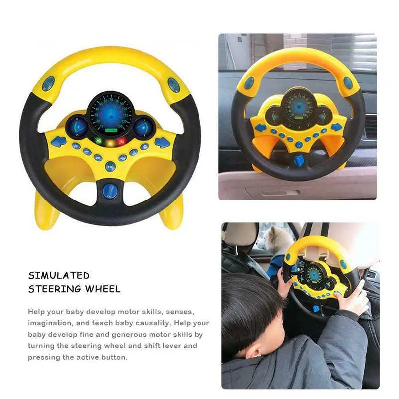 Kids Copilot Simulated Steering Wheel Racing Driver Toy Educational Sounding Toys BM88
Kids Copilot Simulated Steering Wheel Racing Driver Toy Educational Sounding Toys BM88
