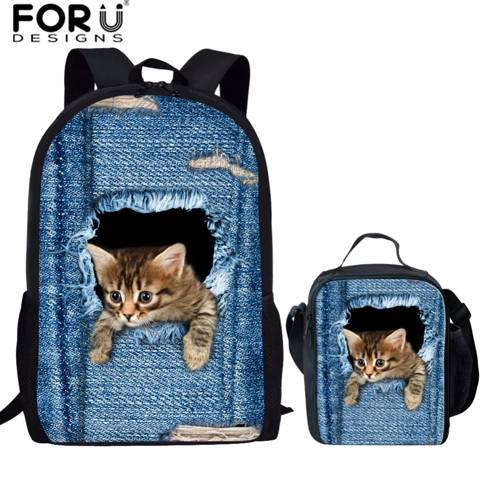 Детские школьные ранцы FORUDESIGNS с изображением джинсовых кошек для девочек, детские рюкзаки, рюкзак, школьная сумка, Детская сумка, школьная с...
Детские школьные ранцы FORUDESIGNS с изображением джинсовых кошек для девочек, детские рюкзаки, рюкзак, школьная сумка, Детская сумка, школьная с...