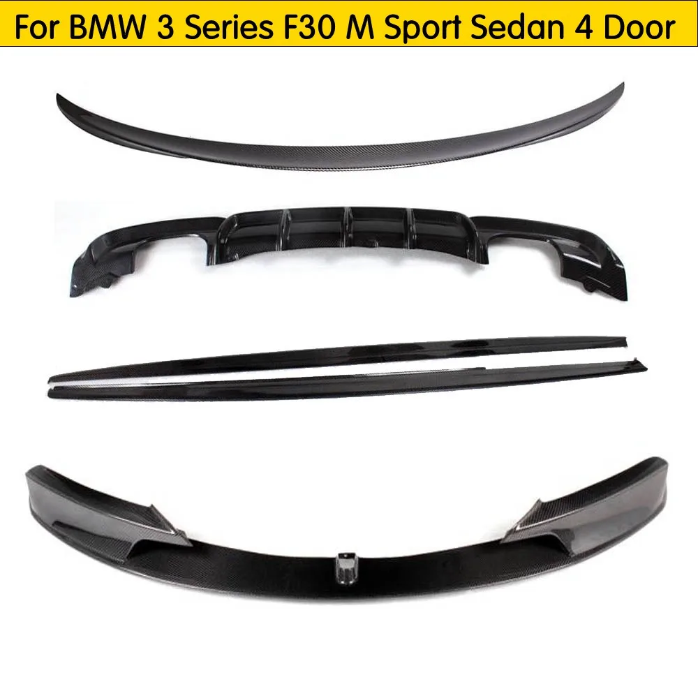 F30 Bodykit Carbon Fiber Rear Diffuser Rear Trunk Spoiler Front lip Side Skirt for BMW F30 3 Series M-tech M-sport 12 - 16
F30 Bodykit Carbon Fiber Rear Diffuser Rear Trunk Spoiler Front lip Side Skirt for BMW F30 3 Series M-tech M-sport 12 - 16