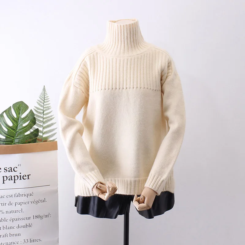 2018 Sweater Women Korean High Lead Rendering Upper Garment Woman Pullover Pit Bar Solid Color Knitting Unlined Thick And M2601
2018 Sweater Women Korean High Lead Rendering Upper Garment Woman Pullover Pit Bar Solid Color Knitting Unlined Thick And M2601