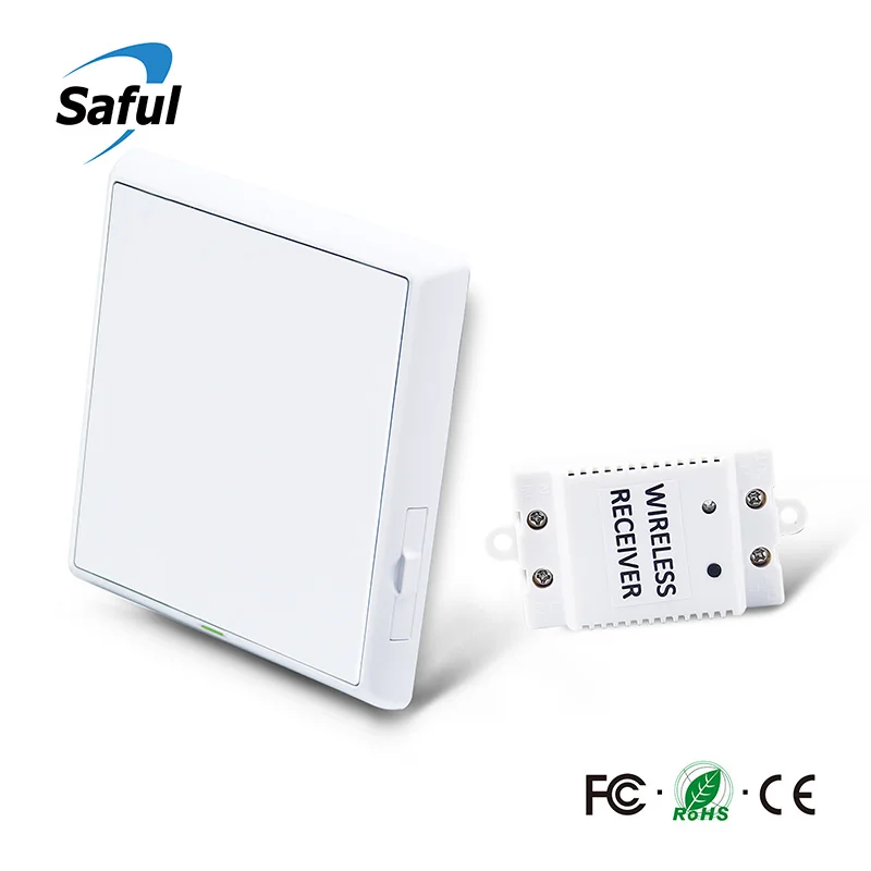 Wireless Switch with 110V 220V Receiver and Push Button Panel Waterproof Remote Smart Light Switch for Smart Home Light
Wireless Switch with 110V 220V Receiver and Push Button Panel Waterproof Remote Smart Light Switch for Smart Home Light