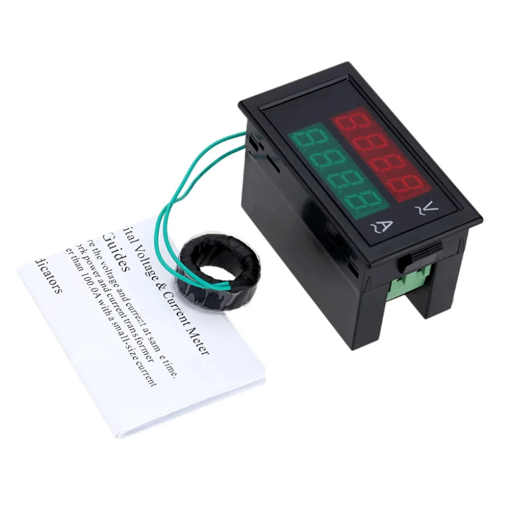 Voltmeter AC80-300V Digital Ammeter LCD Voltmeter Ammeter Electrician Tool Dual Display 0-100A Panel Amp Voltage Meter DL69-2042
Voltmeter AC80-300V Digital Ammeter LCD Voltmeter Ammeter Electrician Tool Dual Display 0-100A Panel Amp Voltage Meter DL69-2042