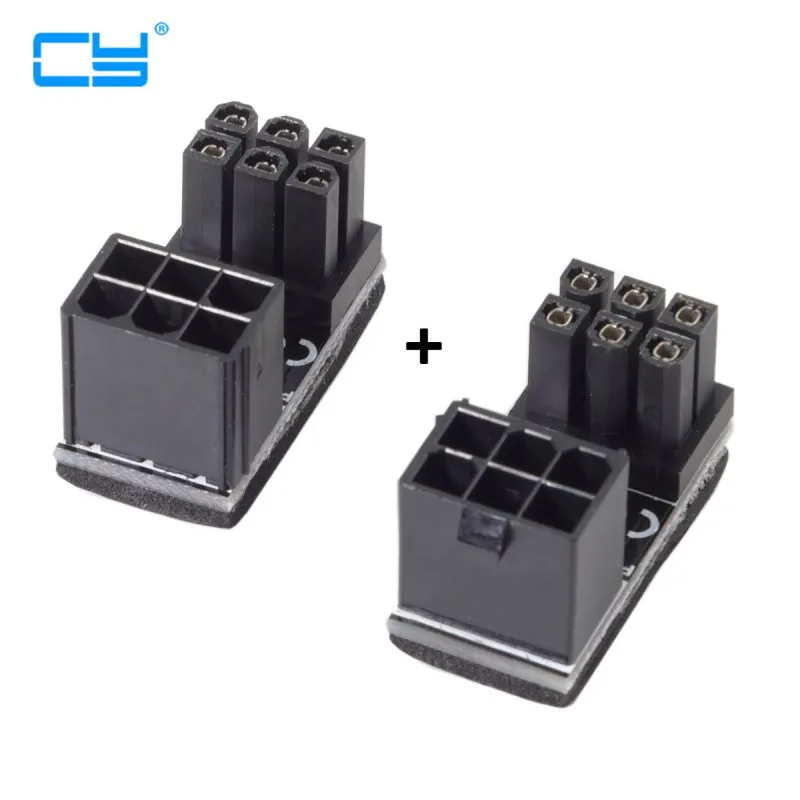 ATX 6Pin Female to 6pin Male 180 Degree AngledPower Adapter for Desktops Graphics Card
ATX 6Pin Female to 6pin Male 180 Degree AngledPower Adapter for Desktops Graphics Card