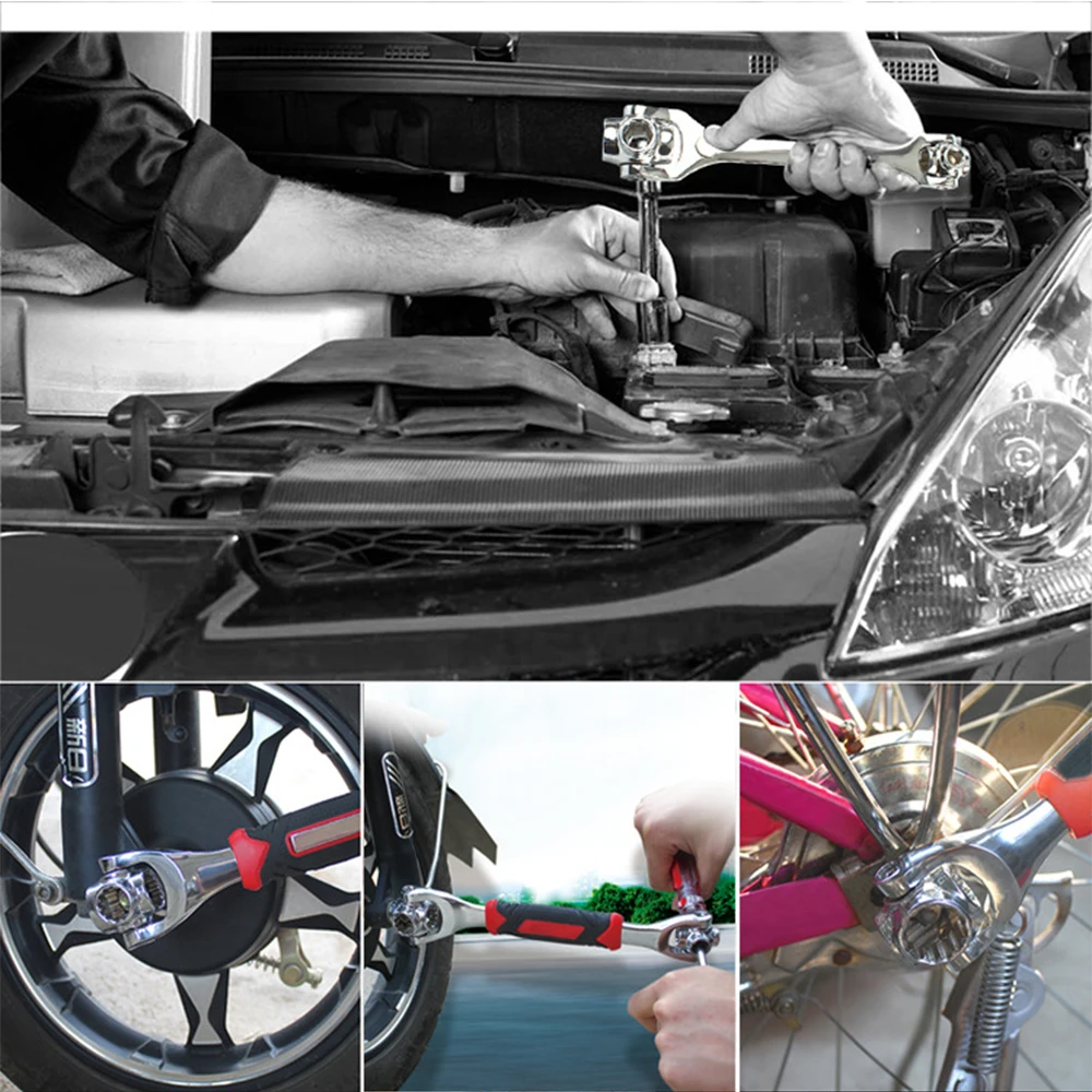 Tiger Wrench 48 in 1 Tools Socket Works with Spline Bolts Torx 360 Degree 6-Point Universial Furniture Car Repair Hand Tools
Tiger Wrench 48 in 1 Tools Socket Works with Spline Bolts Torx 360 Degree 6-Point Universial Furniture Car Repair Hand Tools