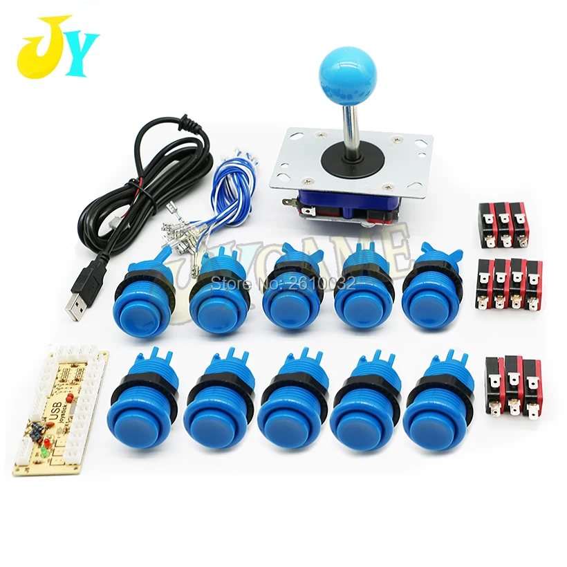Classic Arcade Game DIY Parts for Mame USB Cabinet Zero Delay USB Encoder + 8 Way Arcade Joystick + 28mm Push Button
Classic Arcade Game DIY Parts for Mame USB Cabinet Zero Delay USB Encoder + 8 Way Arcade Joystick + 28mm Push Button