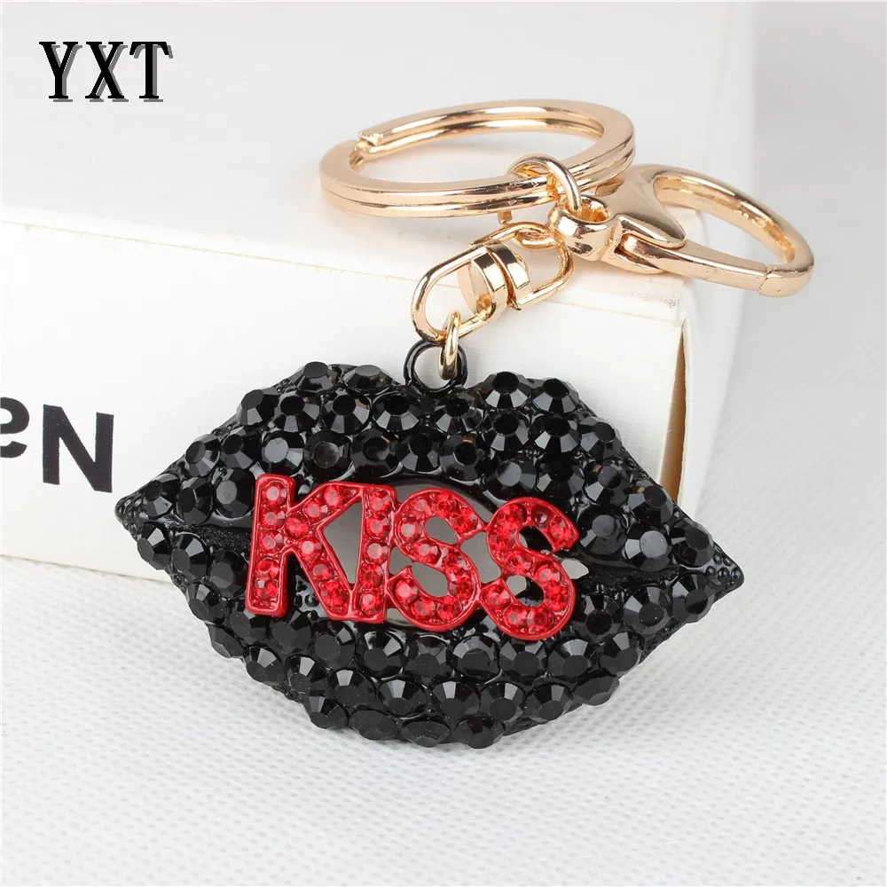 Hot Black Lip Lover's Red Kiss Fashion Charm Pendant Crystal Car Purse HandBag Key Chain Ring Creative Party Birthday Gift
Hot Black Lip Lover's Red Kiss Fashion Charm Pendant Crystal Car Purse HandBag Key Chain Ring Creative Party Birthday Gift