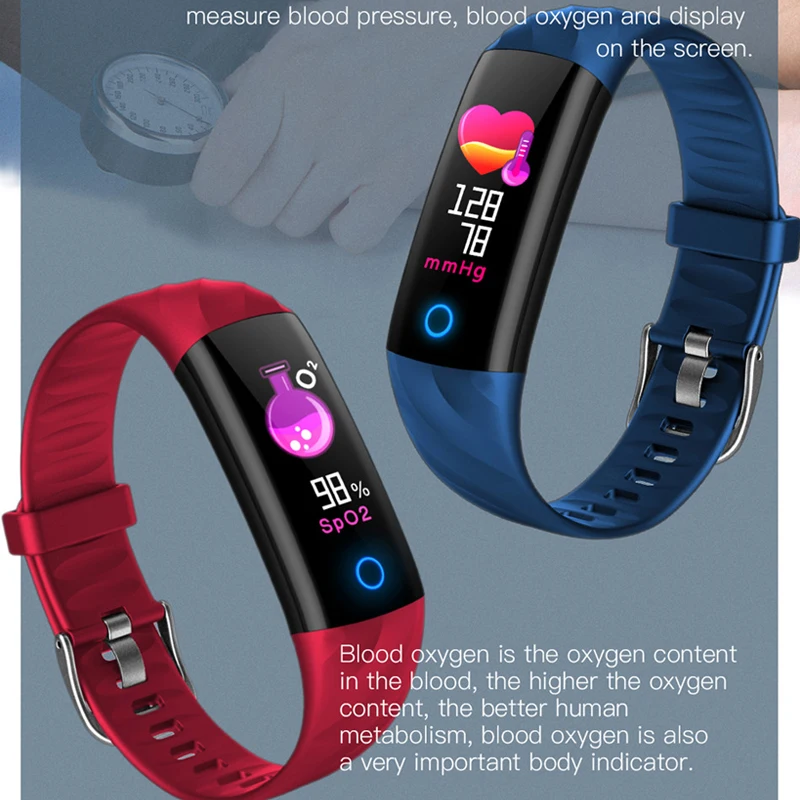 Fitness Bracelet S5 IP68 Waterproof Wristband Heart Rate monitor Fitness Bracelet Smart Band Pressure Blood Monitor Smartband
Fitness Bracelet S5 IP68 Waterproof Wristband Heart Rate monitor Fitness Bracelet Smart Band Pressure Blood Monitor Smartband