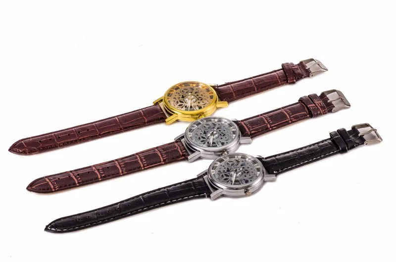 Hot Sale Newest High quality Fashion Transparent hollow Men Quartz Watch Black Brown Leather Straps Roman Numerals Sport watch
Hot Sale Newest High quality Fashion Transparent hollow Men Quartz Watch Black Brown Leather Straps Roman Numerals Sport watch