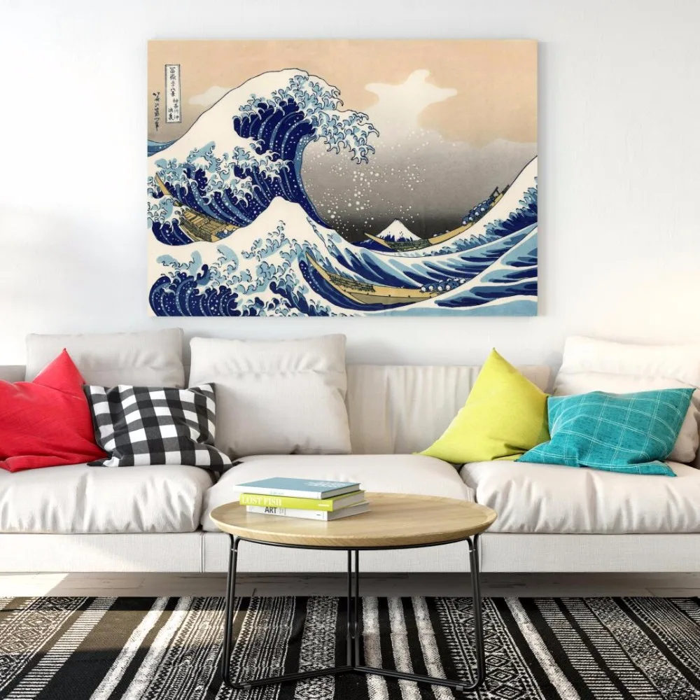 Classic Japan Ukiyoe Hokusai's The Great Wave Canvas Art Print Oil Painting Poster Wall Pictures For Living Room Home Decor
Classic Japan Ukiyoe Hokusai's The Great Wave Canvas Art Print Oil Painting Poster Wall Pictures For Living Room Home Decor