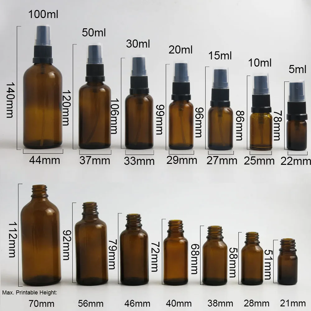 10 x Travel Amber Glass Spray Perfume Bottles Essential Oil Container with Fine Mist Sprayer 100ml 50ml 1oz 20ml 1/2oz 1/3oz 5ml
10 x Travel Amber Glass Spray Perfume Bottles Essential Oil Container with Fine Mist Sprayer 100ml 50ml 1oz 20ml 1/2oz 1/3oz 5ml
