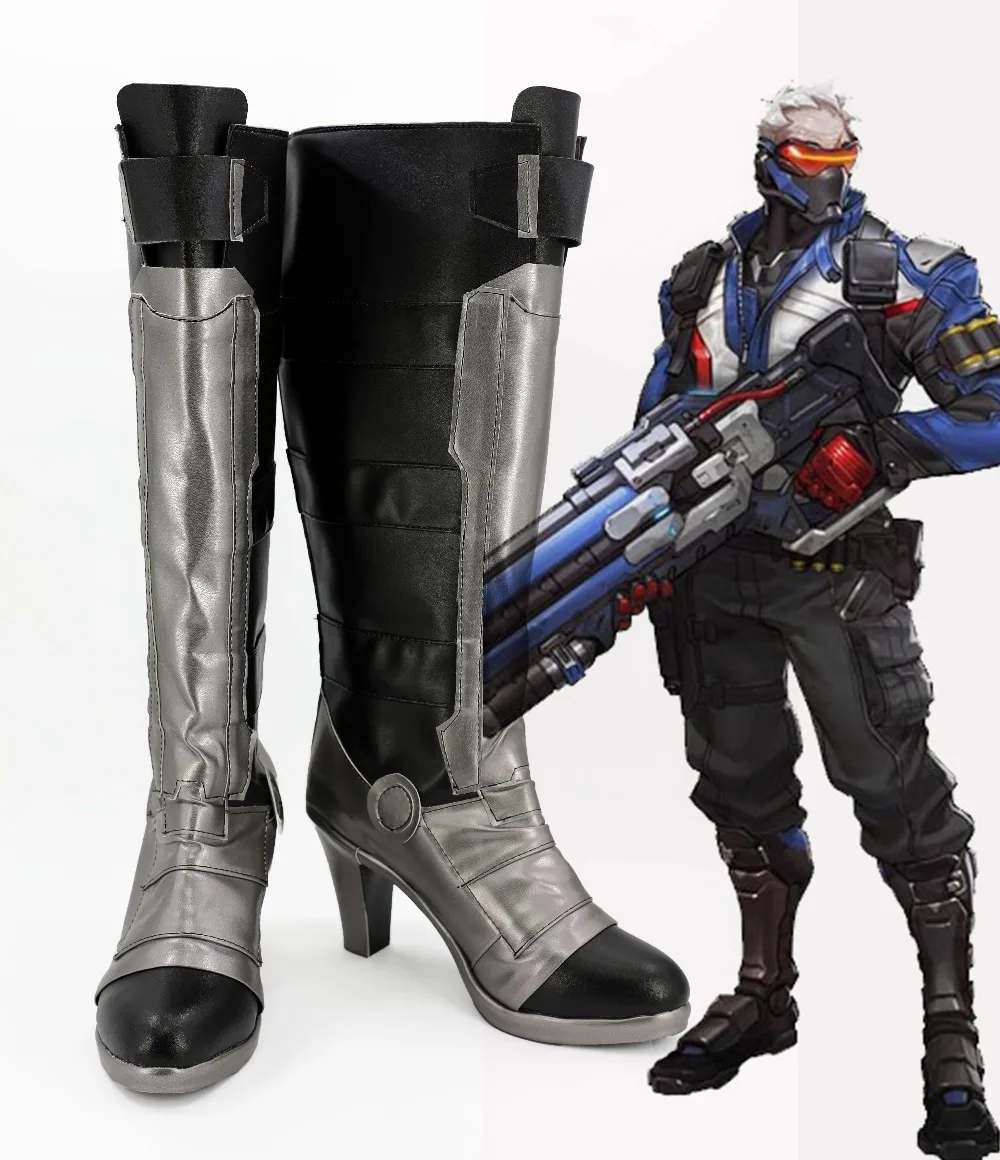 OW SOLDIER:76 обувь для косплея, длинные сапоги, изготовленные на заказ, бесплатная доставка
OW SOLDIER:76 обувь для косплея, длинные сапоги, изготовленные на заказ, бесплатная доставка