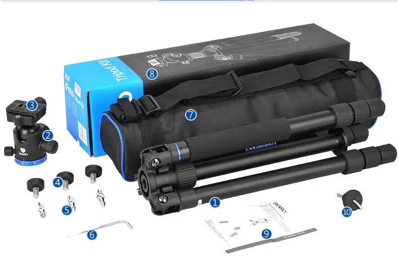 Benro IF18+ IF28+ Aluminum Professional Camera Tripod With ball Head kit
Benro IF18+ IF28+ Aluminum Professional Camera Tripod With ball Head kit