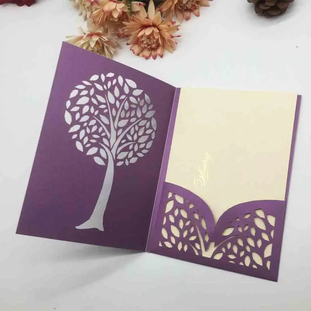 40Pcs Laser Cut Carved Tree wedding Invitations Cards Birthday Greeting Card unique Pocket Invite Carnival Decoration Supplies
40Pcs Laser Cut Carved Tree wedding Invitations Cards Birthday Greeting Card unique Pocket Invite Carnival Decoration Supplies