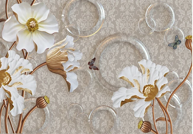 Custom 3D large mural,Modern 3D flowers butterflies papel de parede ,living room ,tv background,bedroom wall wallpaper
Custom 3D large mural,Modern 3D flowers butterflies papel de parede ,living room ,tv background,bedroom wall wallpaper