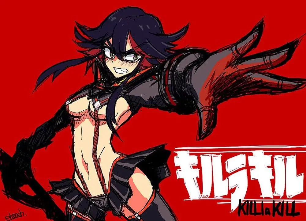 

Домашний декор Kill La Kill аниме 1-шелковый художественный плакат Наклейка на стену украшение подарок