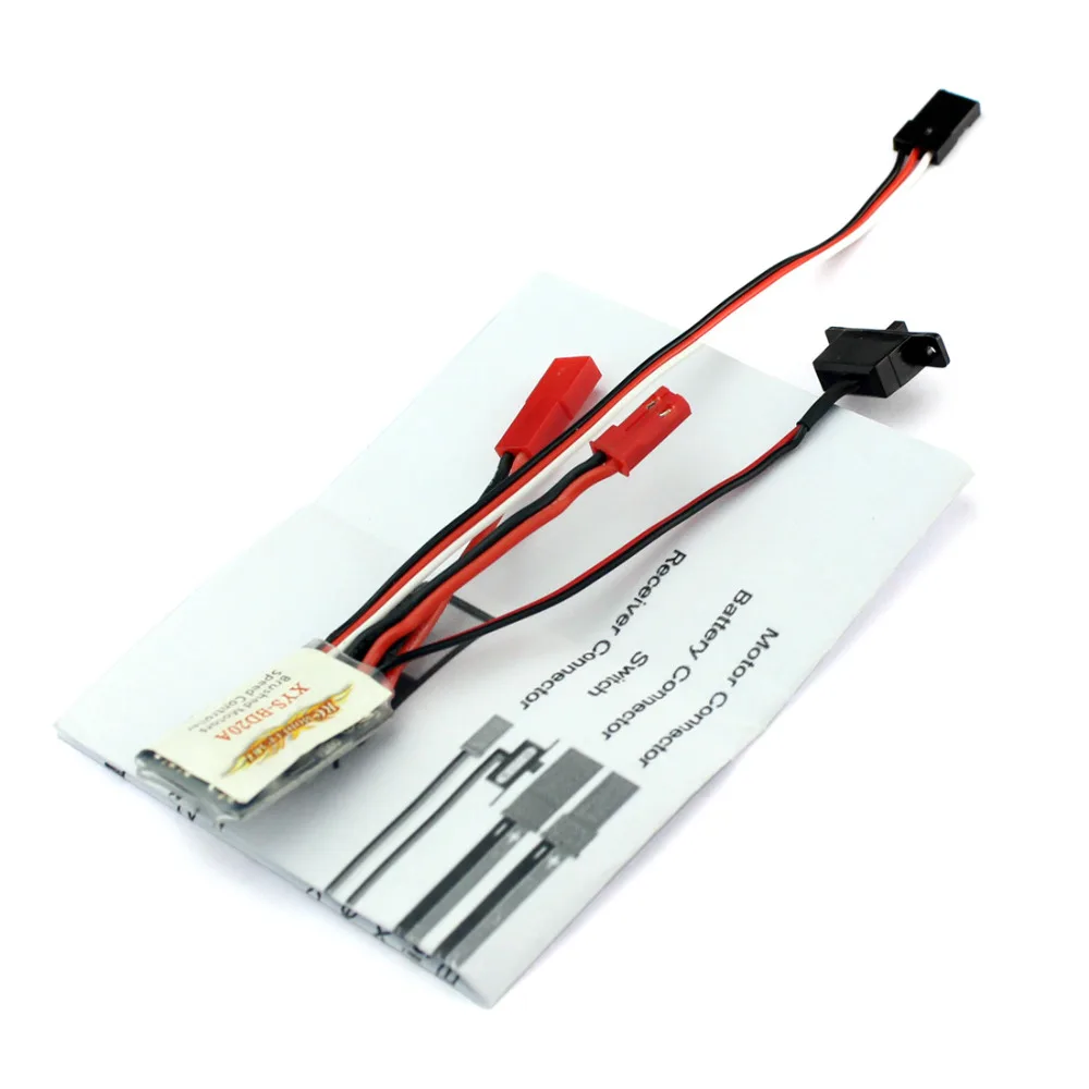 20A Brushed ESC Car Motor Speed Controller Bothway No brake function For 1/16 1/18 Car Boat F05614
20A Brushed ESC Car Motor Speed Controller Bothway No brake function For 1/16 1/18 Car Boat F05614