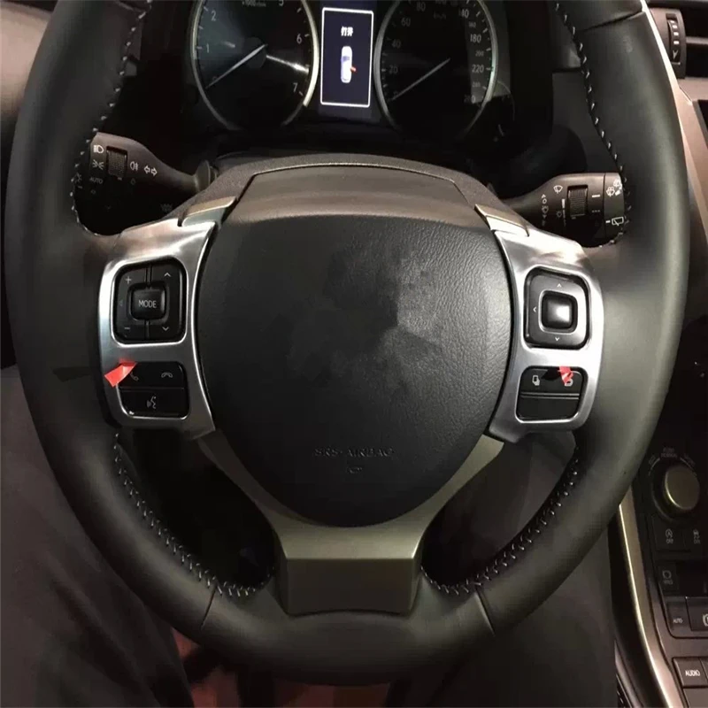 WELKINRY car auto cover styling for Lexus NX 2015 2016 ABS chrome steering wheel decorative sticker accessories moulding trim
WELKINRY car auto cover styling for Lexus NX 2015 2016 ABS chrome steering wheel decorative sticker accessories moulding trim