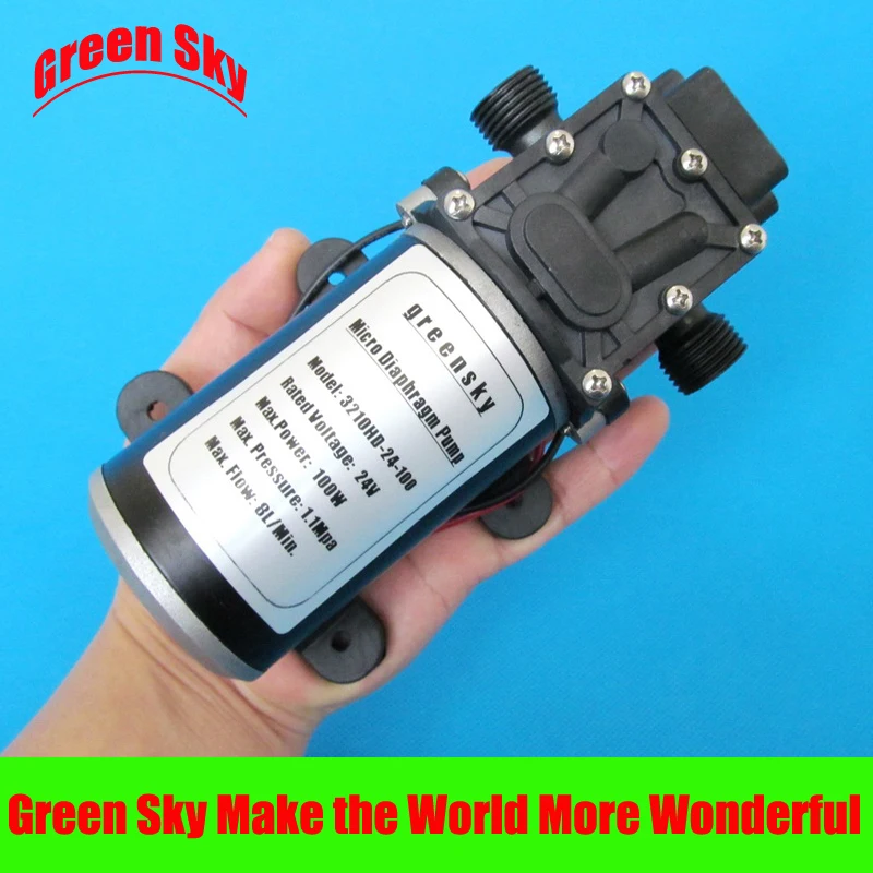 160PSI 8L/Min DC 100W car washing,medical,chemical equipment,lawn and garden irrigation use diaphragm pump 24v dc
160PSI 8L/Min DC 100W car washing,medical,chemical equipment,lawn and garden irrigation use diaphragm pump 24v dc