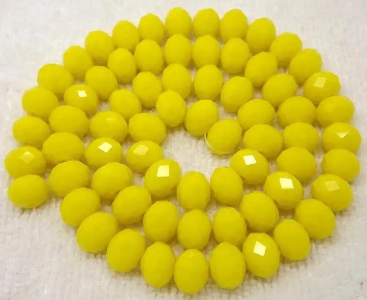 Wholesale 70pcs, 6x8mm Faceted Yellow Glass Rondelle Loose Beads,we provide mixed wholesale for all items ,please contact us !
Wholesale 70pcs, 6x8mm Faceted Yellow Glass Rondelle Loose Beads,we provide mixed wholesale for all items ,please contact us !