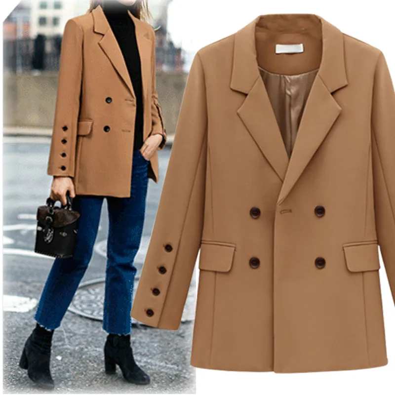 Brie Autumn Winter Suit Women 2022 New Casual Double Breasted Pocket Women Jackets Elegant Long Sleeve Outerwear
Brie Autumn Winter Suit Women 2022 New Casual Double Breasted Pocket Women Jackets Elegant Long Sleeve Outerwear