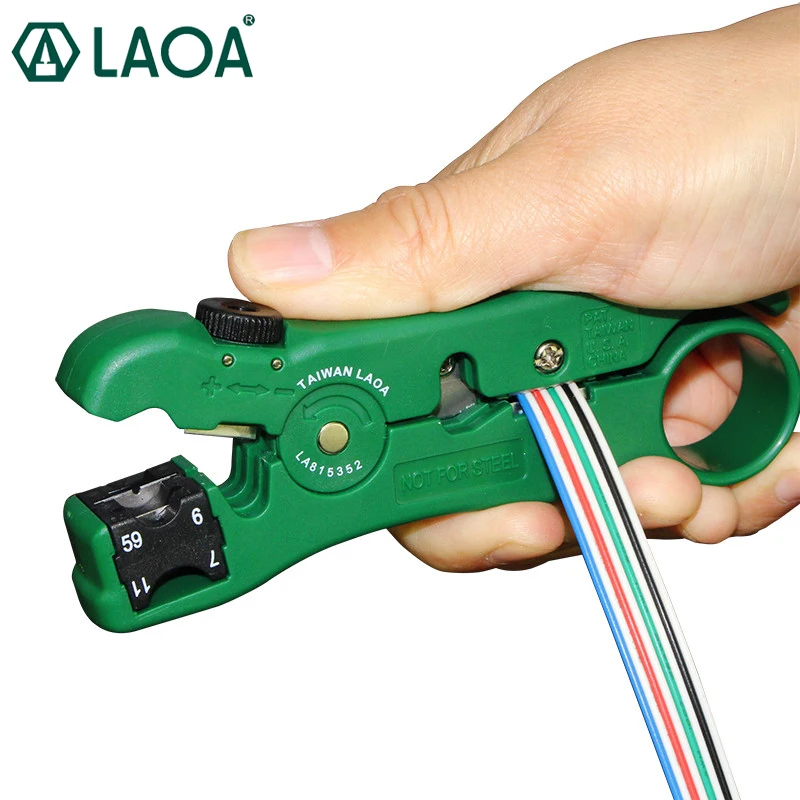 LAOA Multifunction Coaxial RG59,6,7,11 Wire Stripper Blade replaceable Wire Cutter Made in Taiwan
LAOA Multifunction Coaxial RG59,6,7,11 Wire Stripper Blade replaceable Wire Cutter Made in Taiwan