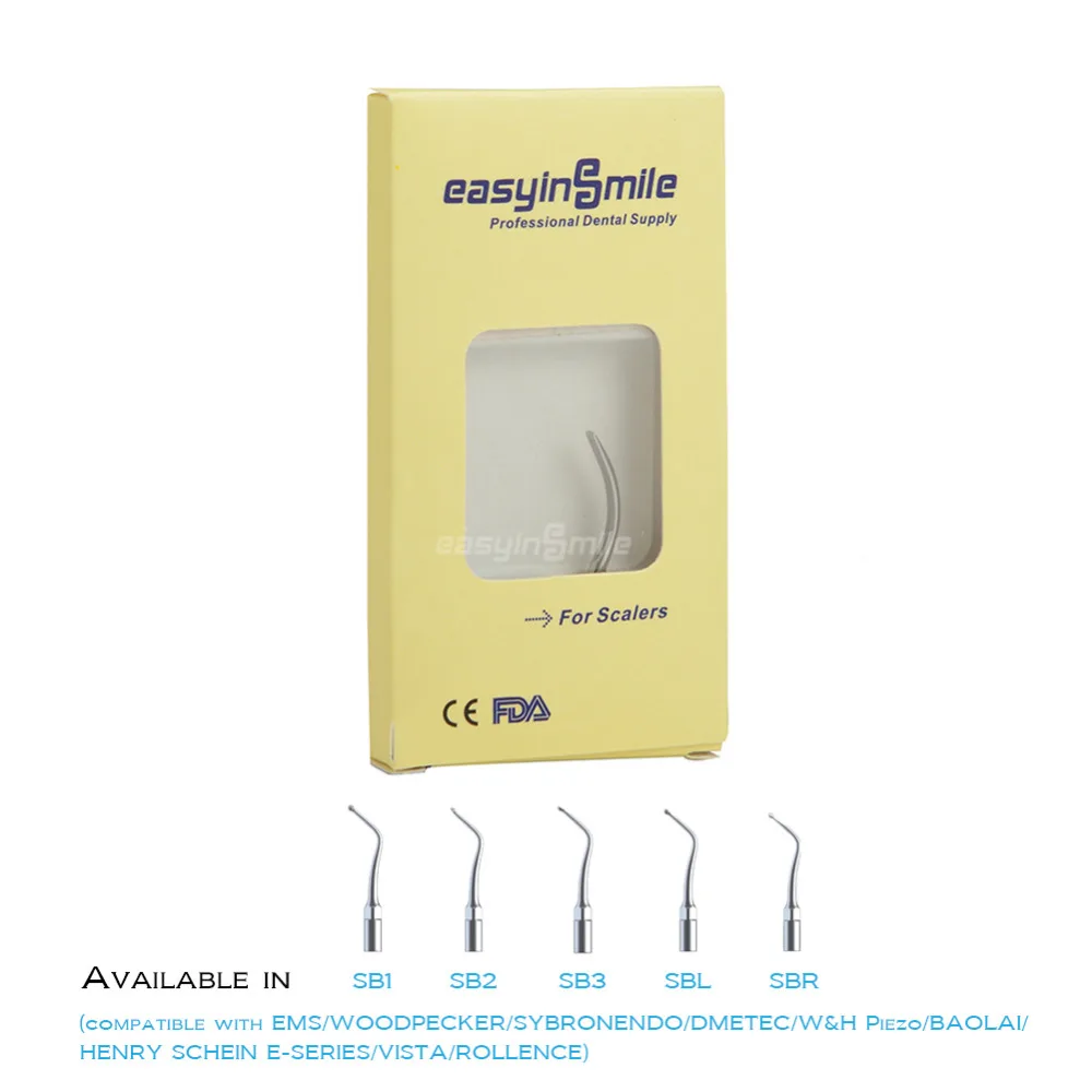 1pcs Easyinsmile ultrasonic piezo scaler Tips SB1 SB2 SB3 SBL SBR Cavity preparation tip Multiple size compatible with EMS
1pcs Easyinsmile ultrasonic piezo scaler Tips SB1 SB2 SB3 SBL SBR Cavity preparation tip Multiple size compatible with EMS