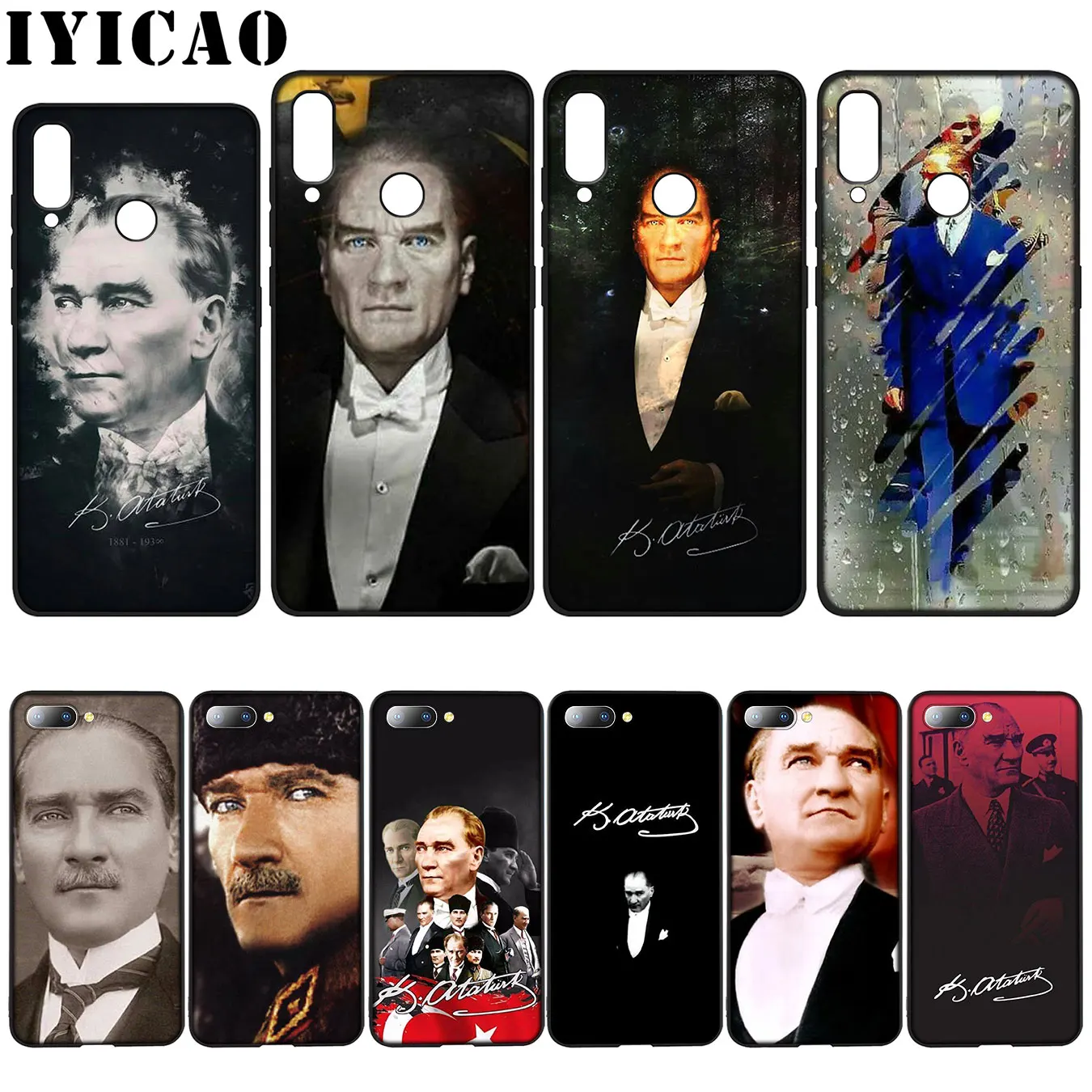 IYICAO Турция Mustafa Kemal Ataturk силиконовый мягкий чехол для Huawei Y7 Y6 Prime Y9 2018 Honor 8C 8X 8 9 10 Lite 6A