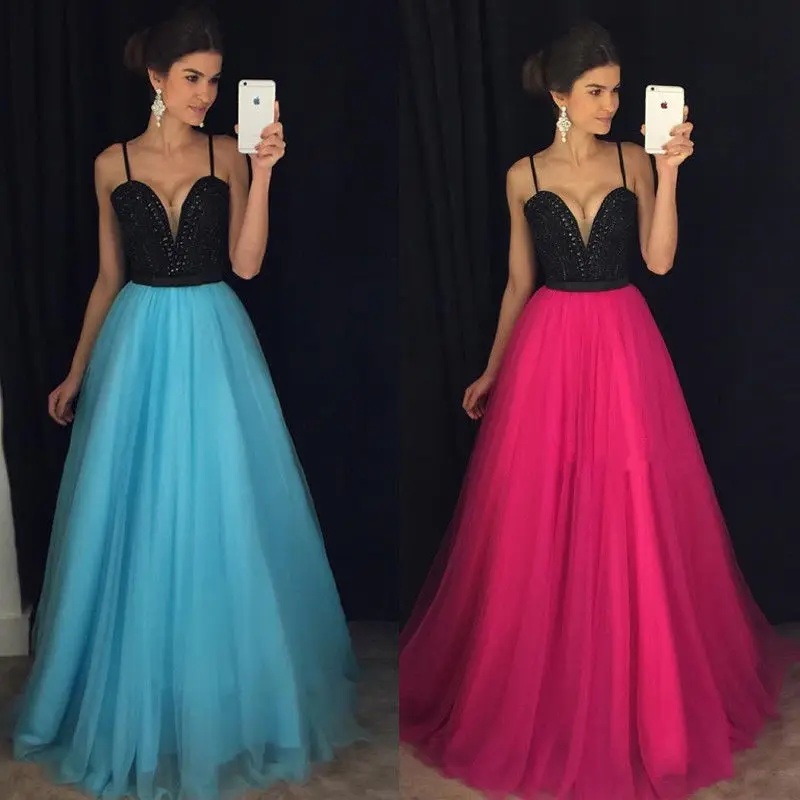 Women Formal Dress Evening Party Bridesmaid Wedding Dress Strap Patchwork Tulle Long Dress
Women Formal Dress Evening Party Bridesmaid Wedding Dress Strap Patchwork Tulle Long Dress