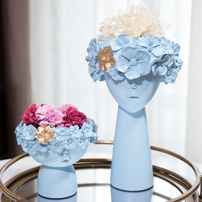 Nordic resin creative human face flower vases home decor crafts room decoration objects TV cabinet vase resin girls lady statue
Nordic resin creative human face flower vases home decor crafts room decoration objects TV cabinet vase resin girls lady statue