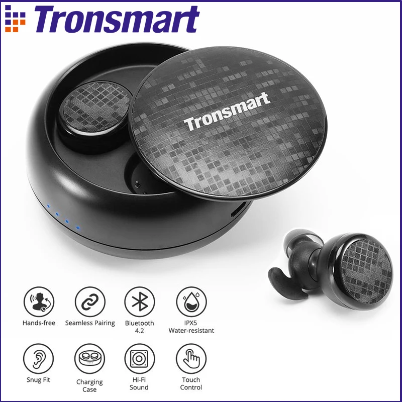 Tronsmart Spunky Buds Bluetooth наушники IPX5 водонепроницаемые беспроводные с и микрофоном