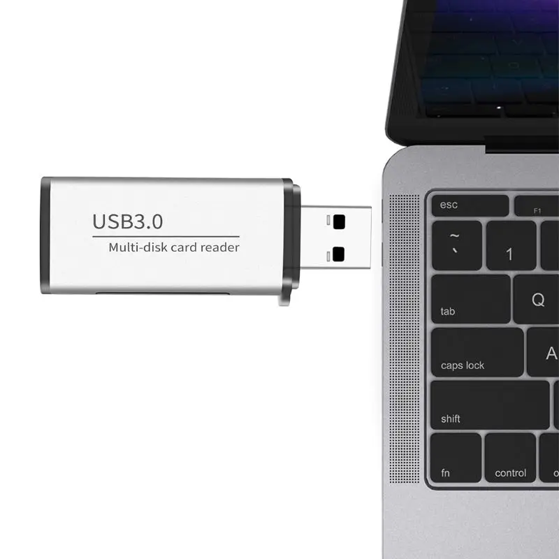 Metal 2-in-1 USB 3.0 Portable SD Micro SD TF Memory Card Reader Adapter for HP Lenovo Dell PC Laptop Computer
Metal 2-in-1 USB 3.0 Portable SD Micro SD TF Memory Card Reader Adapter for HP Lenovo Dell PC Laptop Computer