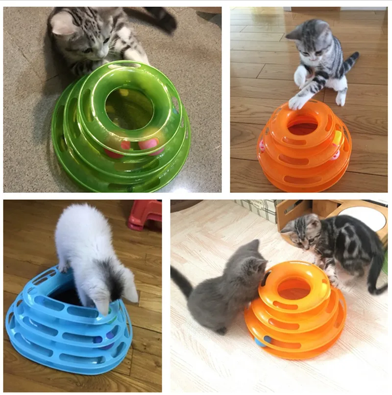 Funny Pet Cat Toy Track Ball Tower Kitten Cat Interactive Play Toy Intelligence Tranning Toy Crazy Rolling Ball Disk Cat Supply
Funny Pet Cat Toy Track Ball Tower Kitten Cat Interactive Play Toy Intelligence Tranning Toy Crazy Rolling Ball Disk Cat Supply