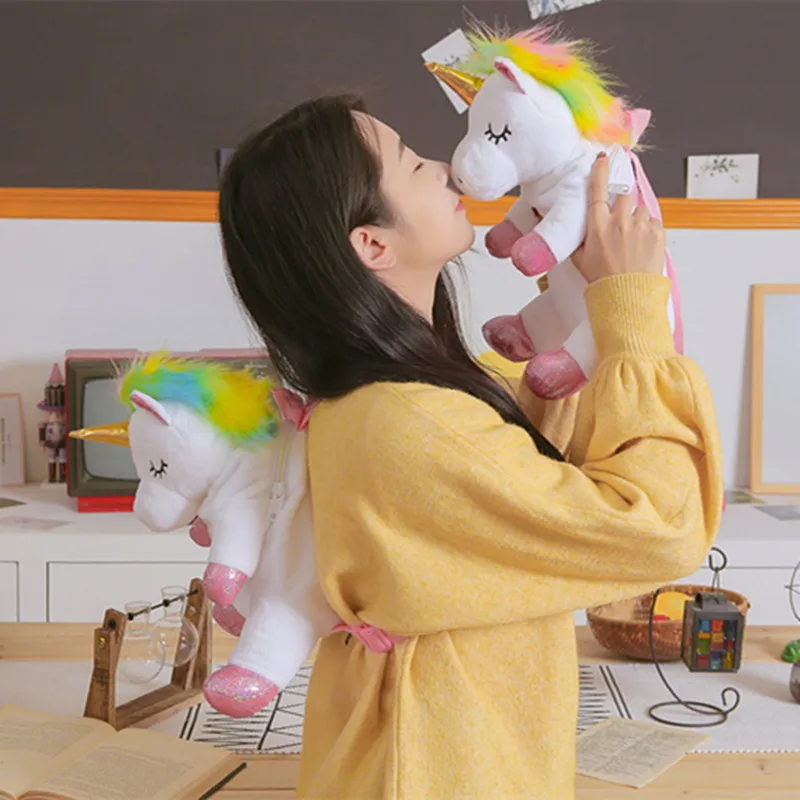 Hot 33cm Kawaii Simulation Cartoon unicorn backpack Plush Toy Stuffed Animal Plush Pillow Stuffed Cushion Kids Doll Gift
Hot 33cm Kawaii Simulation Cartoon unicorn backpack Plush Toy Stuffed Animal Plush Pillow Stuffed Cushion Kids Doll Gift