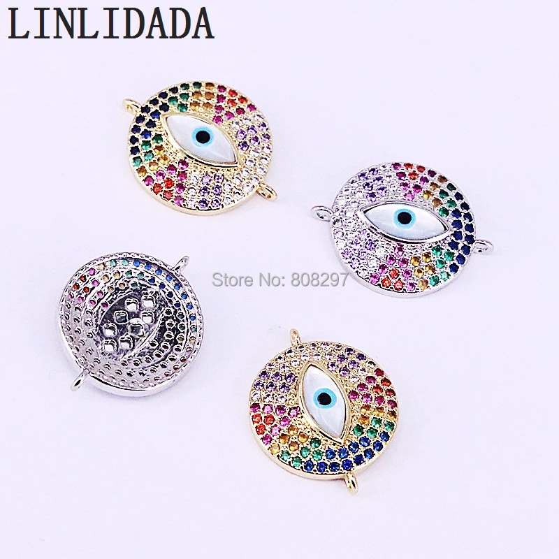 10Pcs Multicolor CZ Micro Pave Shell Round Eye Charm Connector Bracelet Adjustable Chain Bracelet Fashion Jewelry
10Pcs Multicolor CZ Micro Pave Shell Round Eye Charm Connector Bracelet Adjustable Chain Bracelet Fashion Jewelry