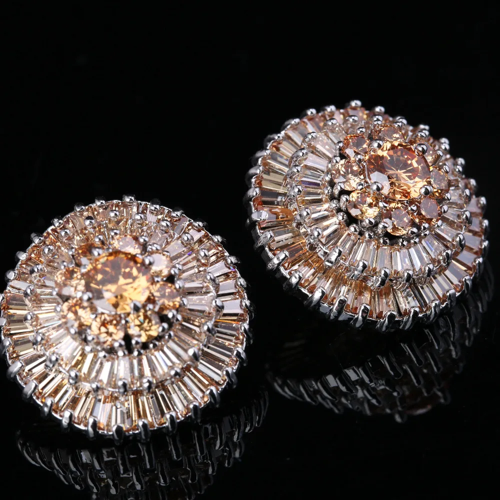 Complex Around One Laps Gems Champange Orange Morganite Silver Plated Argent Studs Earring Woman's Jewelry S5626
Complex Around One Laps Gems Champange Orange Morganite Silver Plated Argent Studs Earring Woman's Jewelry S5626