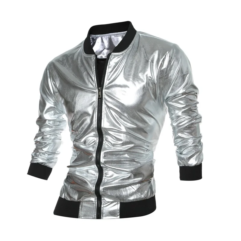 KH New Arrival Spring and Autumn Fashion Gold Jacket Coat Nightclub Shiny Hip Hop Casual Overcoat Mens Bomber Jacket Outerwear
KH New Arrival Spring and Autumn Fashion Gold Jacket Coat Nightclub Shiny Hip Hop Casual Overcoat Mens Bomber Jacket Outerwear