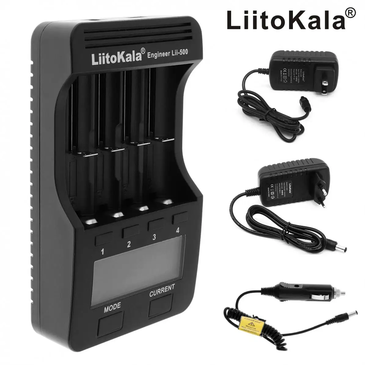4 Slots Smart Charger with LCD Display for 18650 26650 16340 14500 10440 18500 AA AAA Ni-MH / Ni-Cd / Lithium Batteries
4 Slots Smart Charger with LCD Display for 18650 26650 16340 14500 10440 18500 AA AAA Ni-MH / Ni-Cd / Lithium Batteries