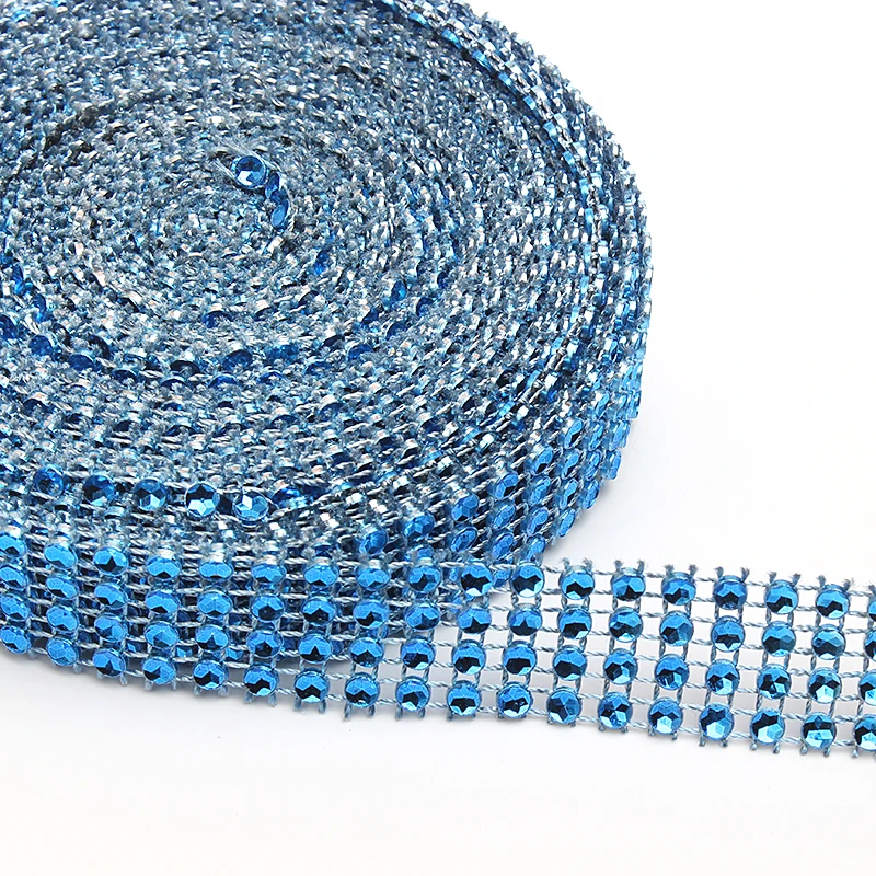 4 Rows (0.8inch Wide) Royal Blue Diamante Diamond Effect Rhinestone Mesh Bling Ribbons Trimming Wedding Birthday Cake Accents
4 Rows (0.8inch Wide) Royal Blue Diamante Diamond Effect Rhinestone Mesh Bling Ribbons Trimming Wedding Birthday Cake Accents