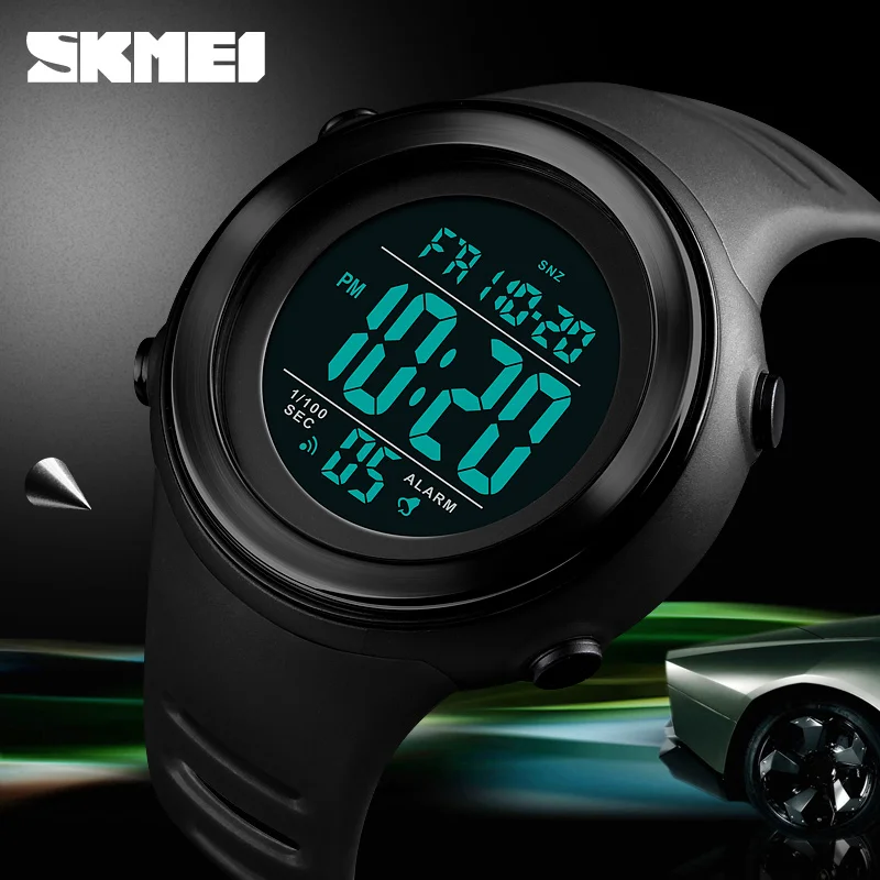 

SKMEI Waterproof Watch Men Sports Watch LED Luminous Waterproof Digital Watch Wrist Dual Time Timing Backlight Relogio Masculino