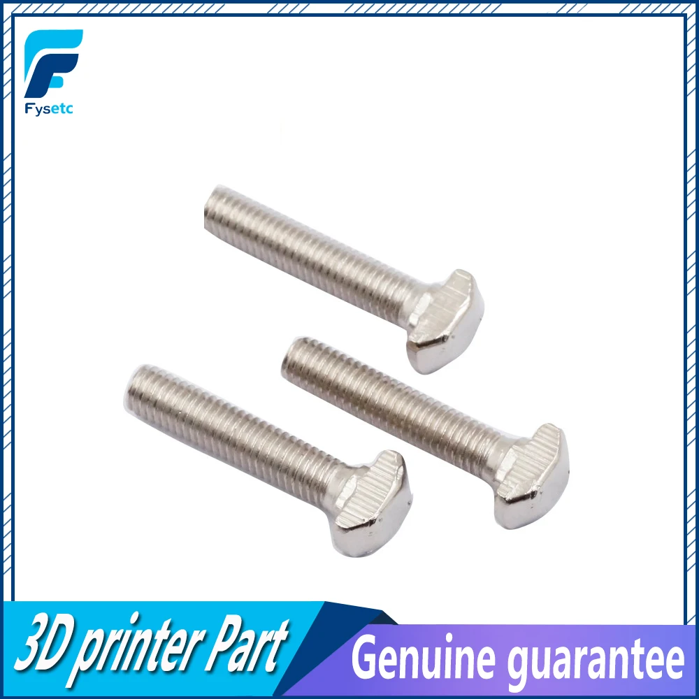 50pcs M5X10/12/16/20/25 T Hammer Head Bolt Screws Nickel Plated for 2020 Series Slot 6 Aluminum Profile Connector Accessories
50pcs M5X10/12/16/20/25 T Hammer Head Bolt Screws Nickel Plated for 2020 Series Slot 6 Aluminum Profile Connector Accessories