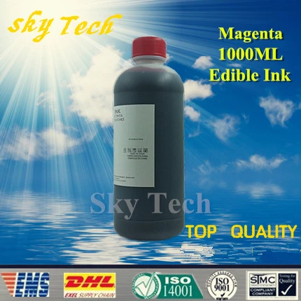 1000ML Magenta Edible ink suit for Epson & Canon etc printer , Magenta Food Ink , cake ink, candy paper ink
1000ML Magenta Edible ink suit for Epson & Canon etc printer , Magenta Food Ink , cake ink, candy paper ink