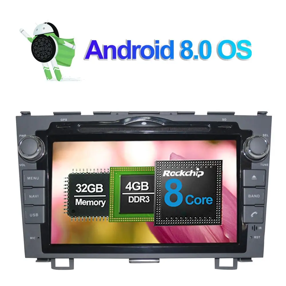 Автомобильный мультимедийный DVD плеер 4 Гб ОЗУ Android 8 0 Восьмиядерный процессор