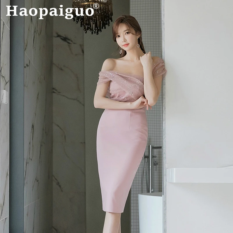 Plus Size Pink Evening Party Dress Summer Off-shoulder Bodycon Wrap Dress Women Backless Short Sleeve Mesh Patchwork Midi Dress
Plus Size Pink Evening Party Dress Summer Off-shoulder Bodycon Wrap Dress Women Backless Short Sleeve Mesh Patchwork Midi Dress
