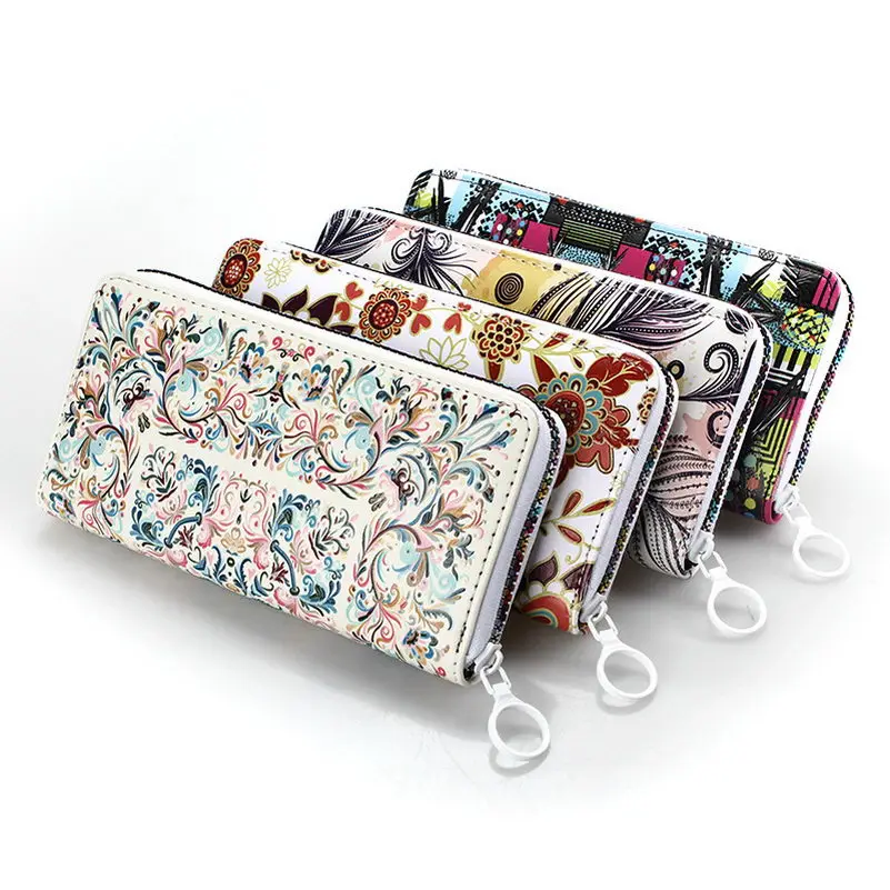 KANDRA Summer Oil Painting Feather Paint Long Wallet 2019 PU Leather Women Floral Wallets Slim Credit Card Holder Zipper Purse
KANDRA Summer Oil Painting Feather Paint Long Wallet 2019 PU Leather Women Floral Wallets Slim Credit Card Holder Zipper Purse