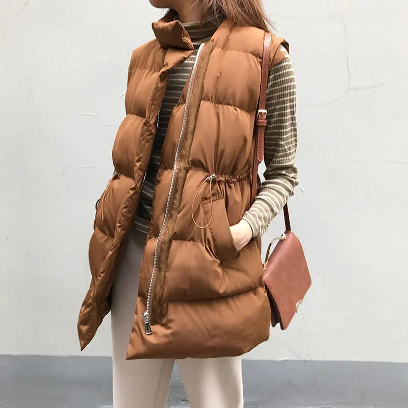 Autumn Winter 2019 Women Jacket Vest Black White Sleeveless Cotton Long Vest Casual Ladies Pure Color Warm Waistcoat Outerwear
Autumn Winter 2019 Women Jacket Vest Black White Sleeveless Cotton Long Vest Casual Ladies Pure Color Warm Waistcoat Outerwear