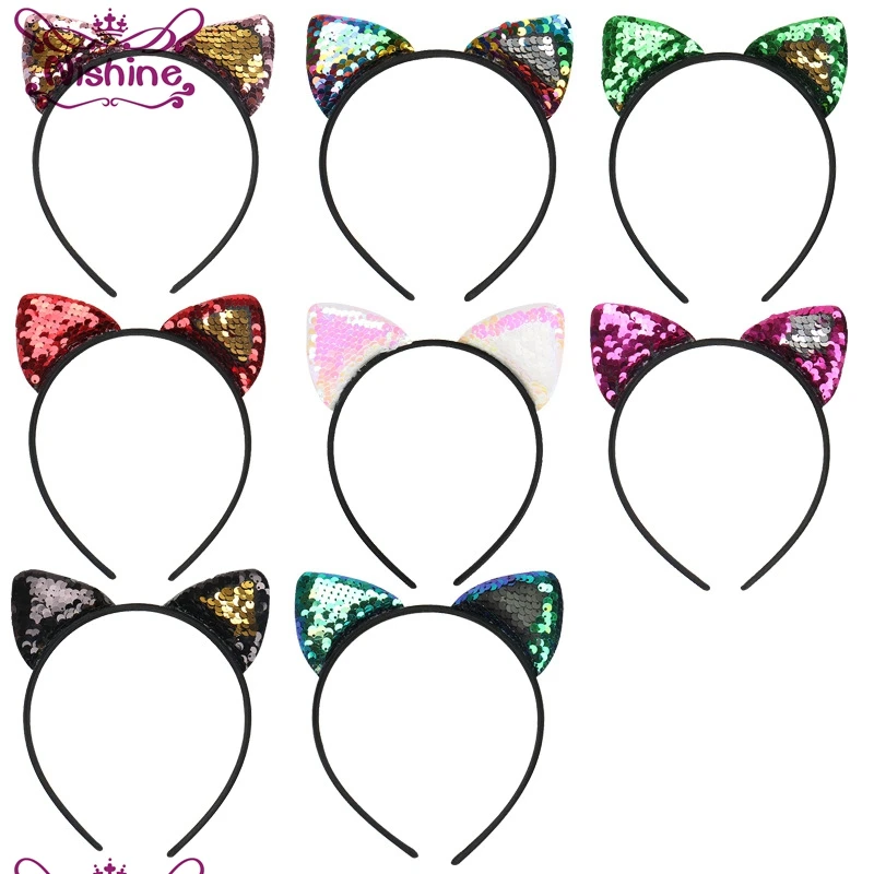 Nishine 8 Colors Flip Sequin Cat Ears Headband Girls Hair Band Buckle Party Head Wear Birthday Gift Photography Props
Nishine 8 Colors Flip Sequin Cat Ears Headband Girls Hair Band Buckle Party Head Wear Birthday Gift Photography Props