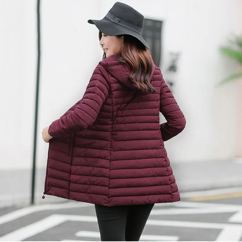 Women Winter Hooded Warm Coat Slim Plus Size 6XL Candy Color Cotton Padded Basic Jacket Female Medium-long jaqueta feminina
Women Winter Hooded Warm Coat Slim Plus Size 6XL Candy Color Cotton Padded Basic Jacket Female Medium-long jaqueta feminina