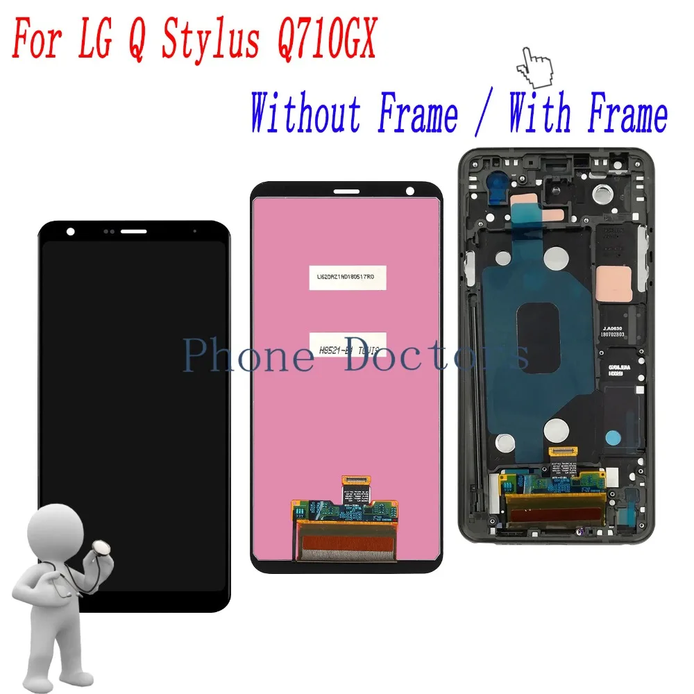 6.2 '' Full LCD DIsplay + Touch Screen Digitizer Assembly With Frame For LG Q Stylus Q710GX Q710EM Q710WA/ Q Stylus Plus Q710ZAW
6.2 '' Full LCD DIsplay + Touch Screen Digitizer Assembly With Frame For LG Q Stylus Q710GX Q710EM Q710WA/ Q Stylus Plus Q710ZAW